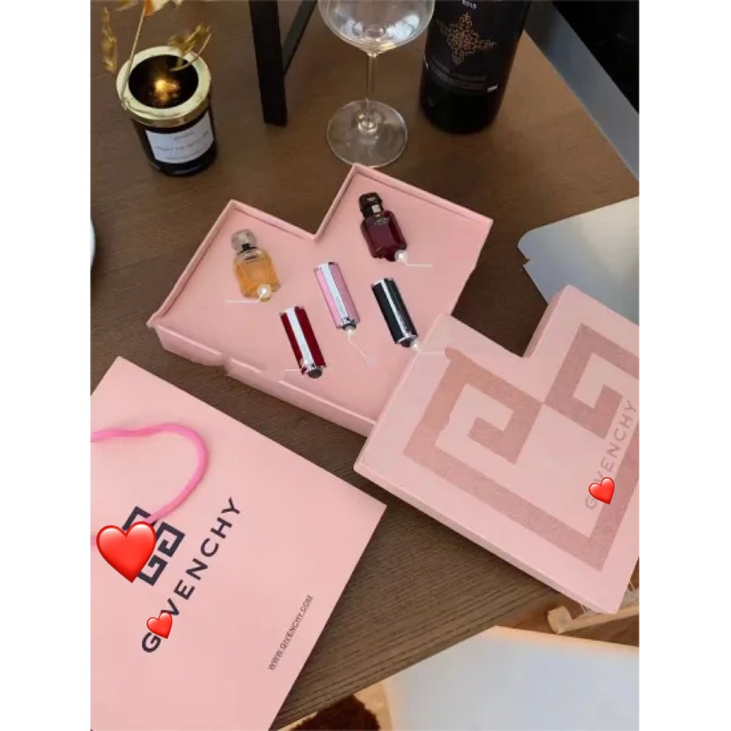 2 mini perfumes 3 mini lipsticks Perfume Set