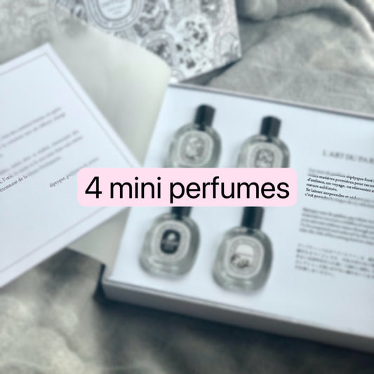 4 mini perfume set